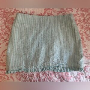 Seersucker Lilly Pulitzer skirt.